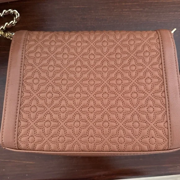 Tory Burch Tan Embossed Crossbody Bag - Picture 2 of 4